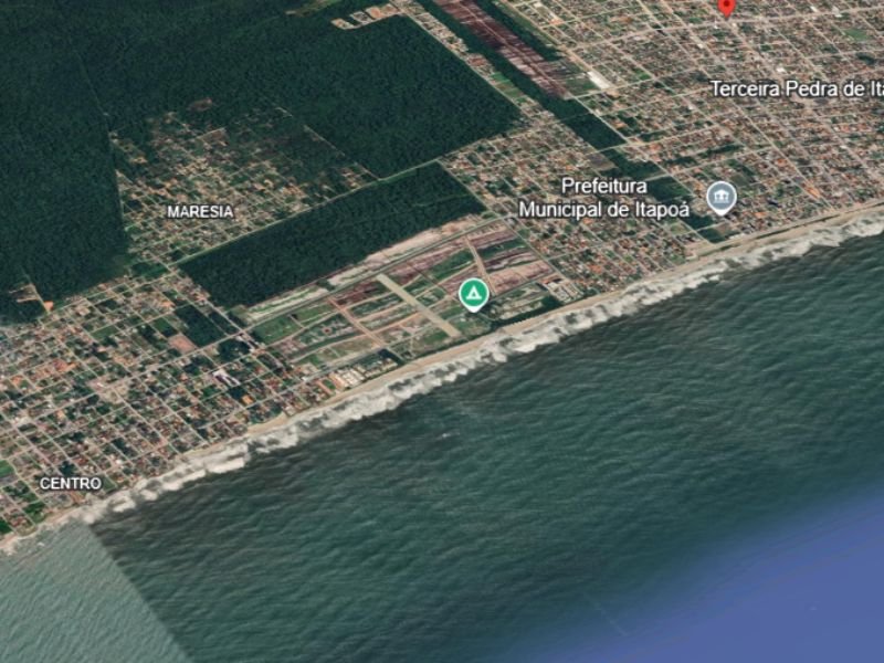 Mapa da Região Central de Itapoá - Itapema do Norte e Centro