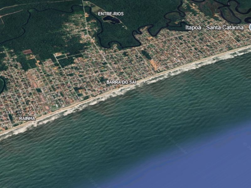 Mapa da Região Norte de Itapoá - Barra do Saí e Rainha